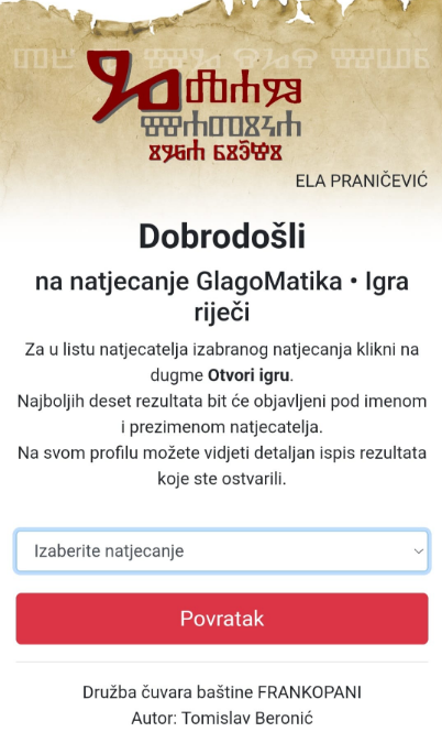 Natjecanje iz GlagoMatike