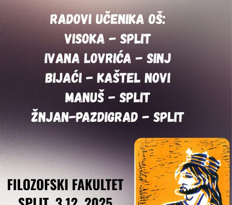 Otvorenje izložbe učeničkih radova na Filozofskom fakultetu u Splitu 3. prosinca 2025.