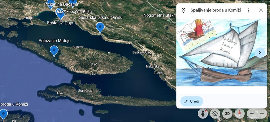 Dalmatinske užance na Google Earth