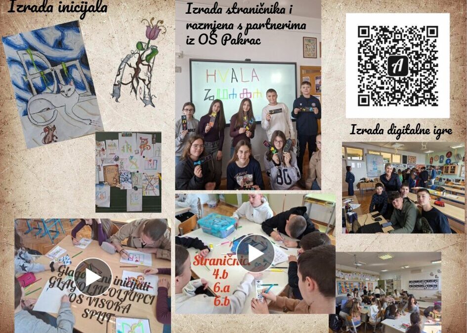 Diseminacijska aktivnost međunarodnog eTwinning projekta „Igrajmo se glagoljicom 5„