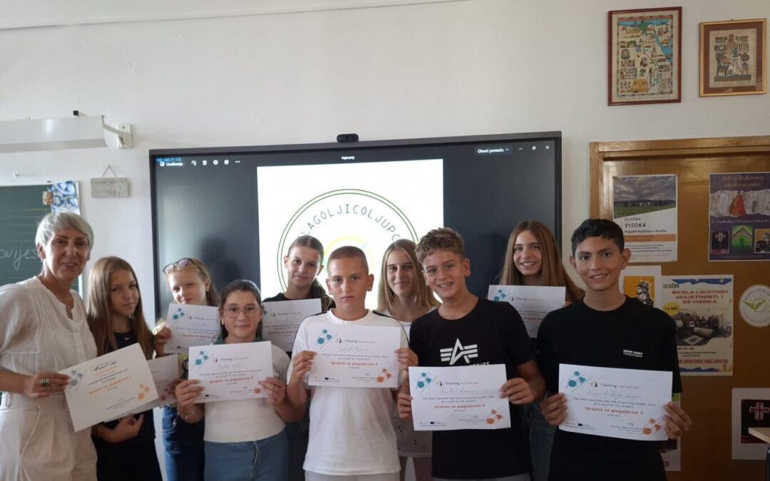 NACIONALNA OZNAKA KVALITETE ZA PROJEKT „IGRAJMO SE GLAGOLJICOM 5”!